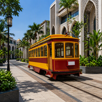 Vagón de Tranvía Antiguo para Recorridos Turísticos Urbanos |   Tramvay Urbano Vintage Personalizado para Ferrocarril Panorámico