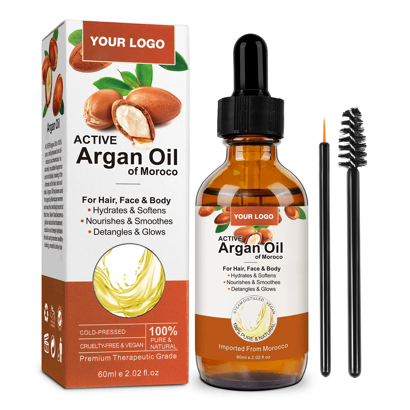 OEM Wholesale Moroccan Argan Oil Bulk,Dry Damaged Hair Repair Argan Oil For Hair