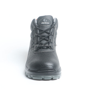 נעלי בטיחות Aimboo S1P SRC, נעלי הגנה מעור אמיתי עם מגן פלדה לאצבעות, נעלי עבודה לגברים, נעליים נגד דקירות - Product Image 5