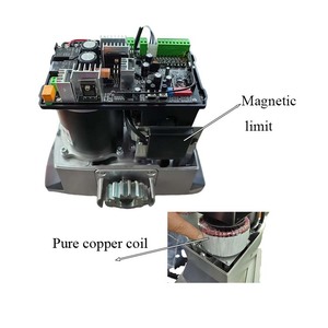 Moteur <span class=keywords><strong>solaire</strong></span> robuste de qualité industrielle pour portail coulissant DC 24V 2000kg avec tableau de commande pour <span class=keywords><strong>porte</strong></span> automatique commerciale de villa hôtel - Product Image 3