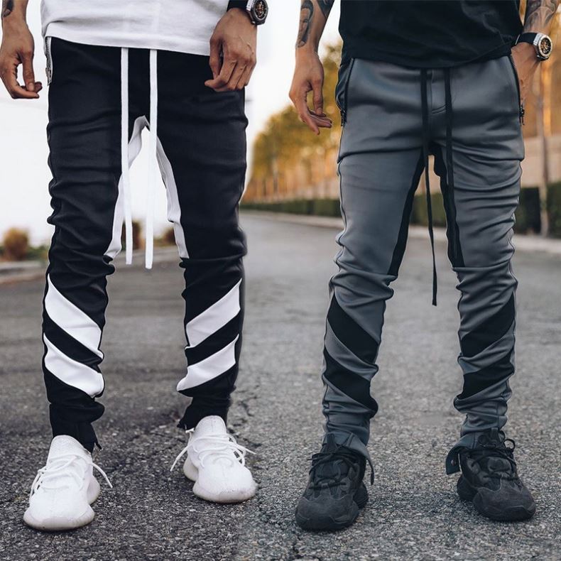 Hot selling stacked with low price pants fitted joggers men