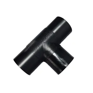 OEM ASTM Butt Fusion Pe100 Material Tee HDPE Pipe And Fittings With Round Head Welding Connection