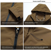 Veste coupe-vent légère unisexe pour adultes en polyester/rayonne, imperméable, respirante, coupe-vent, anti-humidité, pour toutes les saisons, coupe ample