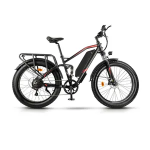 40mph Ebike Elektrische Fiets Down Tube Retro Elektrische Fiets Vintage 26X4Inch Mtb Ebike