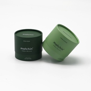 Envase de Cartón Biodegradable para Matcha en Polvo, con Diseño Personalizado Impreso Digitalmente, Económico - Product Image 4