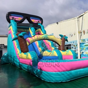 Hot bán thương mại nhiệt đới cây cọ <span class=keywords><strong>Inflatable</strong></span> <span class=keywords><strong>Slide</strong></span> trượt nước <span class=keywords><strong>Inflatable</strong></span> Kính mát trượt <span class=keywords><strong>Inflatable</strong></span> <span class=keywords><strong>Slide</strong></span> - Product Image 2