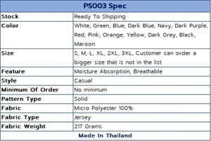 เสื้อโปโลแขนสั้นของผู้ชายเสื้อโปโลแบบกำหนดเอง PS003ดูดซับความชื้นใน100% โพลีเอสเตอร์มีกระเป๋า - Product Image 4