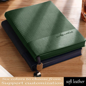 Chất lượng cao may ràng buộc da máy tính xách tay trường họp máy tính xách tay biểu tượng tùy chỉnh mềm da A5 Nhật Ký máy tính xách tay - Product Image 3
