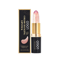 Private Label Rose Clair Lèvres Soin Fleur Magique Rouge À Lèvres Longue Durée Teinte Baume À Lèvres Hydratant Couleur Changeante Rouge À Lèvres