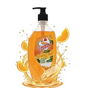 Fresh Orange Liquid Hand <b>Wash</b> with Pump Dispenser Deep Cleaning Formula for Smooth Soft and Clean Hands Everyday - Product Image 1