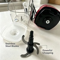 Mini hachoir électrique domestique pour aliments, préparateur de repas pour bébé, moteur puissant, qualité alimentaire pour viande, légumes, noix, sauces, purées