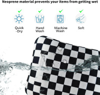 Étui de téléphone portable en néoprène léger et imperméable Meclone avec impression personnalisée, sangle réglable, sac bandoulière universel antichoc