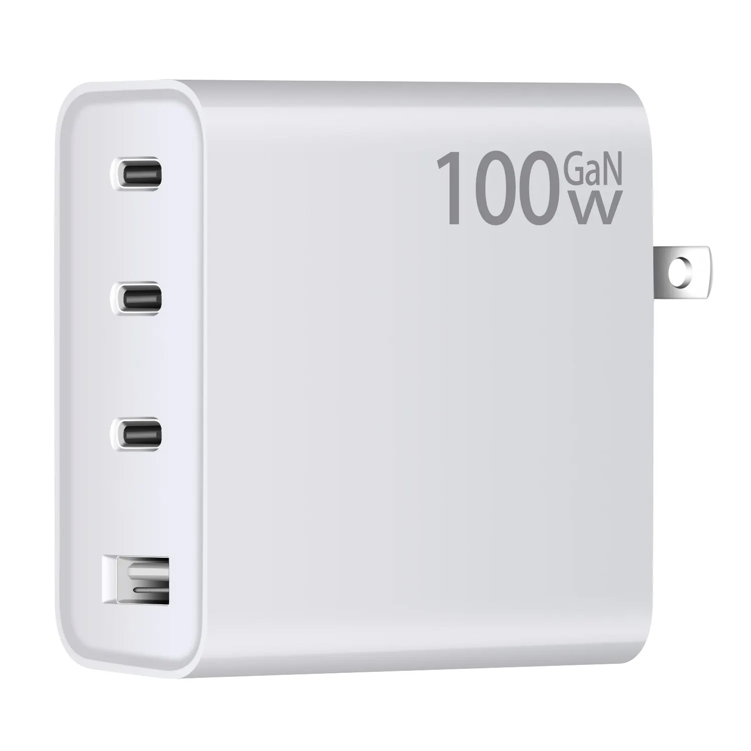 GaN pengisi daya USB C 100W PD 3.0, pengisi daya cepat untuk Macbook iPad Pro Tablet Tipe C untuk iPhone Samsung Xiaomi