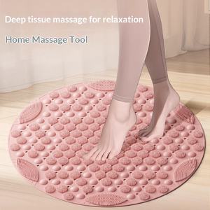 Tapis de massage des pieds en PVC souple pour le drainage des méridiens de la médecine chinoise, avec plaques de pression des doigts pour un super massage des pieds et un effet de massage par le toucher - Product Image 1
