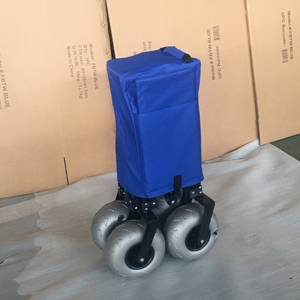รถเข็น440lbs 200kgs พับได้อเนกประสงค์, FW100รถแวกอนสำหรับตั้งแคมป์รถเข็นกลางแจ้งแบบไร้เสียง