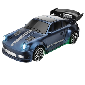 รถดริฟท์ RC ขนาด 1/64 ขับเคลื่อน 4 ล้อ ความเร็วสูง ยางสำหรับดริฟท์ ไฟ LED รีโมทคอนโทรลแบบสัดส่วน 2.4GHz ของเล่นสำหรับเด็ก - Product Image 1