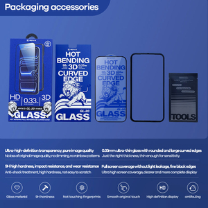 REMAX GL-20 3D Hot Bending Curved Edge 0.33mm Ultra Thin Wholesale 9H Tempered Glass Screen Protector for <strong>iPhone</strong> 16 17 Pro Max - Product Image 6