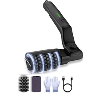Brosse de nettoyage électrique pour barbecue, sans fil, rotative, à angle réglable, pour graisse incrustée G26-116