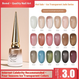 <span class=keywords><strong>Vernis</strong></span> <span class=keywords><strong>à</strong></span> <span class=keywords><strong>ongles</strong></span> en gel UV sans HEMA de style français BOMD avec lampe de photothérapie LED, emballage en flacon longue durée - Product Image 5