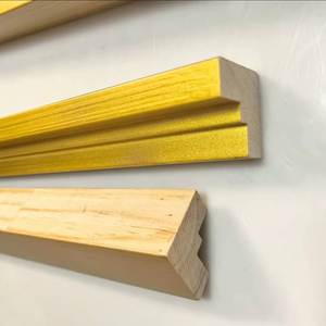 Modern Simple Gold Black Wood Photo Moulding Ornate Decorative Cheap <strong>Canvas</strong> <strong>Picture</strong> <strong>Frames</strong> for Wall Art - Product Image 2