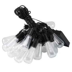 Vente chaude LED <span class=keywords><strong>Solaire</strong></span> Edison Ampoule Guirlande Lumineuse Transparent Papaye Jardin Extérieur Rosée avec Étanche Caractéristique Transfrontalière - Product Image 1