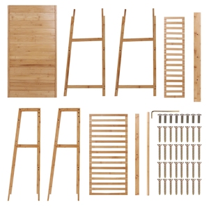 Bambou Vêtements <span class=keywords><strong>Rail</strong></span> Stand Vêtements Rack De Stockage <span class=keywords><strong>Étagère</strong></span> De Chaussures pour La Maison Chambre - Product Image 6