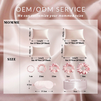 Collection de luxe pour le sommeil, taie d'oreiller en soie 100% 6A Grade 22 Momme, masque pour les yeux, chouchou, antistatique, certifié Oeko-Tex, cadeau de luxe