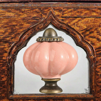 Poignée de meuble vintage en céramique en forme de citrouille, moderne, écologique, durable et décorative, pour tiroirs de chambre, cuisine, commode et entrée