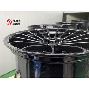 Ligne de production de peinture en poudre avec four à gaz, <span class=keywords><strong>pistolet</strong></span> de peinture <span class=keywords><strong>automatique</strong></span>, reciprocateur, trémie à poudre, machine de revêtement par cabine - Product Image 4