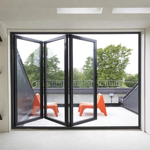 <span class=keywords><strong>Porte</strong></span> pliante double résistante aux ouragans, <span class=keywords><strong>porte</strong></span> pliante accordéon en verre, <span class=keywords><strong>porte</strong></span> en aluminium pour terrasse, <span class=keywords><strong>porte</strong></span> à double ouverture - Product Image 2