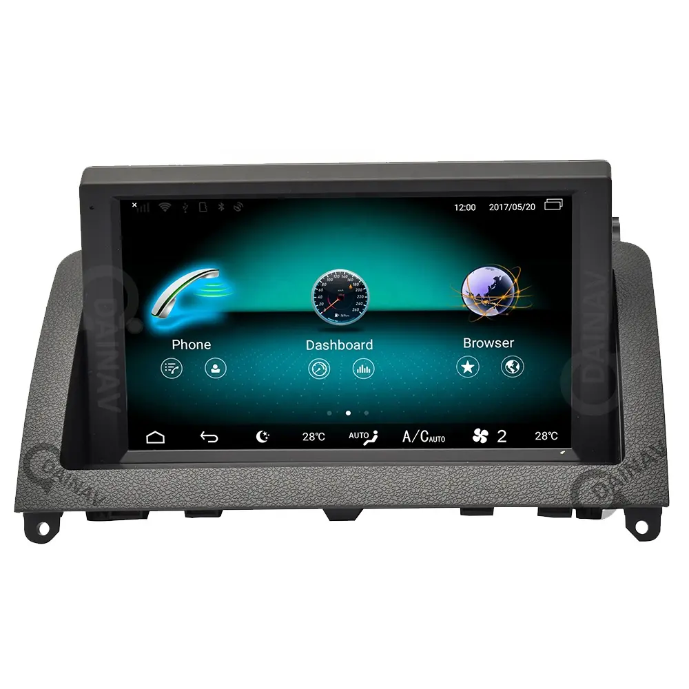 8 inci pemutar Multimedia mobil, layar sentuh Radio mobil, pemutar Multimedia Video Stereo navigasi GPS 2007 2008 2009 W204 2011