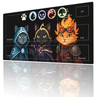 Tapis de souris Magic Forest Tree, grand tapis de souris pour clavier d'ordinateur, jeu d'animation, échecs et cartes TCG, tapis de bureau compatible MTG RPG CCG