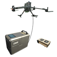 Système de drone connecté 2KW avec alimentation continue et communication par fibre optique pour une surveillance aérienne 24h/24 et 7j/7