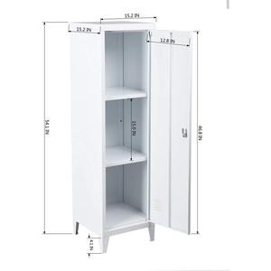 Armario de Acero Moderno de Una Puerta, Colorido, para Colgar Ropa, Estructura Desmontable, Recubrimiento Electrostático en Polvo, Precio de Fábrica - Product Image 4