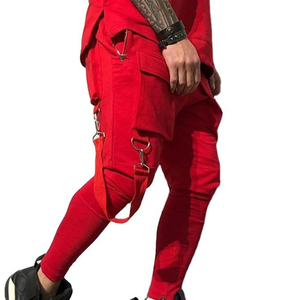 Pantalon <span class=keywords><strong>Hip</strong></span> Hop à la mode pour hommes, personnalisé de haute qualité, collection automne/printemps, grandes poches, pantalon cargo de sport - Product Image 5