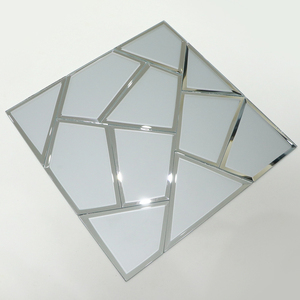 Màu thủy tinh khảm hình dạng vuông belved cạnh gương kính khảm thủy tinh - Product Image 4