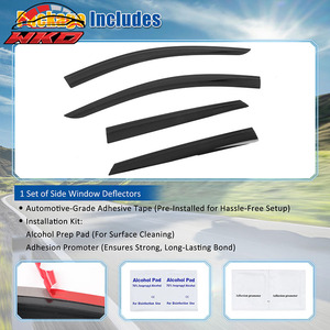 Viseras para Ventanas de Estilo Discreto con Adhesivo para Cadillac XT5 17-25, Deflectores de Lluvia - Product Image 6