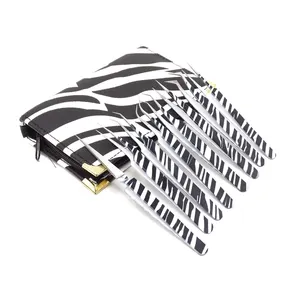 Juego de 8 Pinzas de Acero Inoxidable de Punta Fina para Extensión de Pestañas ZEBRA 2026 LA Elahi & Co ODM OEM Gran Venta - Product Image 1
