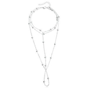 Tornozeleira de metal de liga fina delicada e elegante para mulheres, mini bola de metal, liga atmosférica direta, moda boutique internacional, tornozeleira comemorativa - Product Image 6