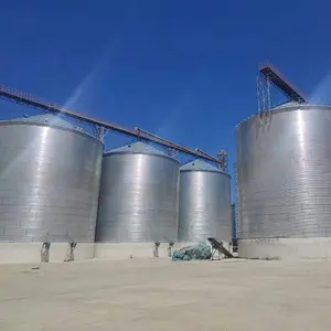 Máquina agrícola aparafusada para armazenamento de arroz em grãos de silo de aço para venda