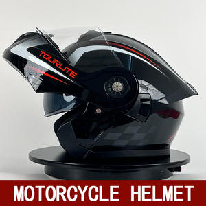 <span class=keywords><strong>Casque</strong></span> de moto rabattable le moins cher Certification DOT Casques à moteur modulaires à double visière avec logo personnalisé - Product Image 6