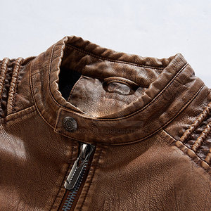 Chaqueta de cuero real duradera para hombre con forro suave y diseño moderno perfecto para otoño e invierno, chaqueta de invierno para hombre - Product Image 4