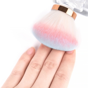 KADS Rose Shape Nail Dust Brush Soft Fiber Bristles Foundation Make-up Cleaning Brush Tool Mushroom Head Manicure Cleaning Brush - Product Image 4