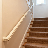 Haute qualité résistant à la rouille flexion à chaud intérieur nouveau matériau PVC broches d'escalier mains courantes pour Hall escalier balcon garde-corps
