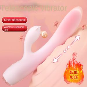 Beliebtes Teleskopisches Heizendes Erwachsenen-Sexspielzeug für Frauen Dualer G-Punkt-Vibrator mit USB-Stromversorgung Weibliches Masturbationswerkzeug - Product Image 3