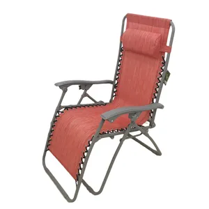 Katlanır sıfır yerçekimi sandalye Recliner şezlong çıkarılabilir yastık ile