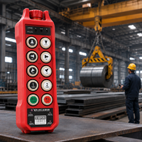 Télécommande de grue industrielle robuste avec relais durable 16A et module de tension large AC/DC36V-550V développé en interne