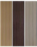 Panneau mural acoustique 3D moderne en PET, insonorisant, écologique, réduction du bruit, lattes en bois, intérieur, maison, hôtel, appartement, livraison rapide