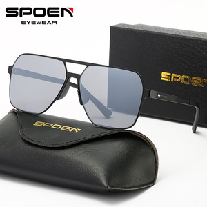 แว่นกันแดด SPOEN ทรงสี่เหลี่ยมโพลาไรซ์ UV400 แว่นตาขับรถสำหรับผู้ชาย 8078 - Product Image 1
