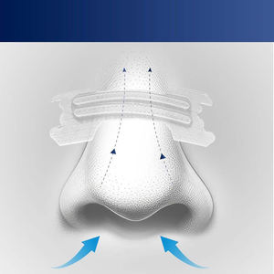 Bandes nasales anti-ronflement (noires) pour une meilleure qualité de sommeil, certifiées CE, en matériau non tissé PE - Product Image 1